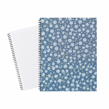 Notebook Small Blue Flowers