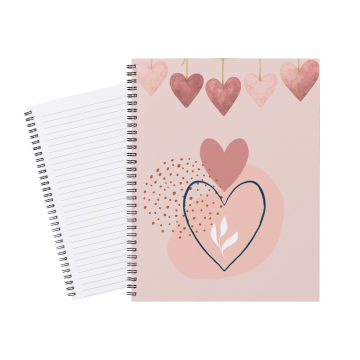 Notebook Boho Hearts